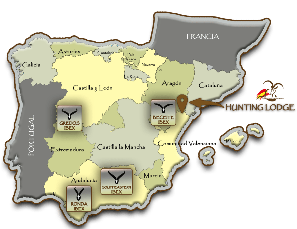 MAP & HUNTING SEASON SMC SPAIN HUNTING IBEX